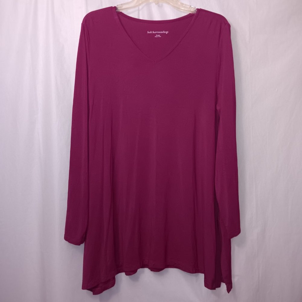 SOFT SURROUNDINGS LONG SLEEVE PULLOVER TOP
